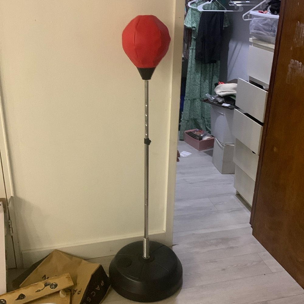 Protocol punching bag with stand brand new.